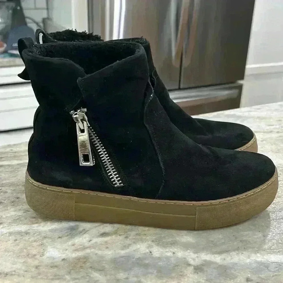 Nine West Sidekick Women’s Boots Size 8M Black Suede - Picture 3 of 7